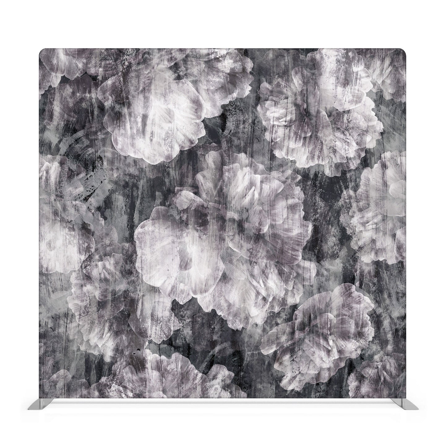 Gray Peonies Fabric Backdrop