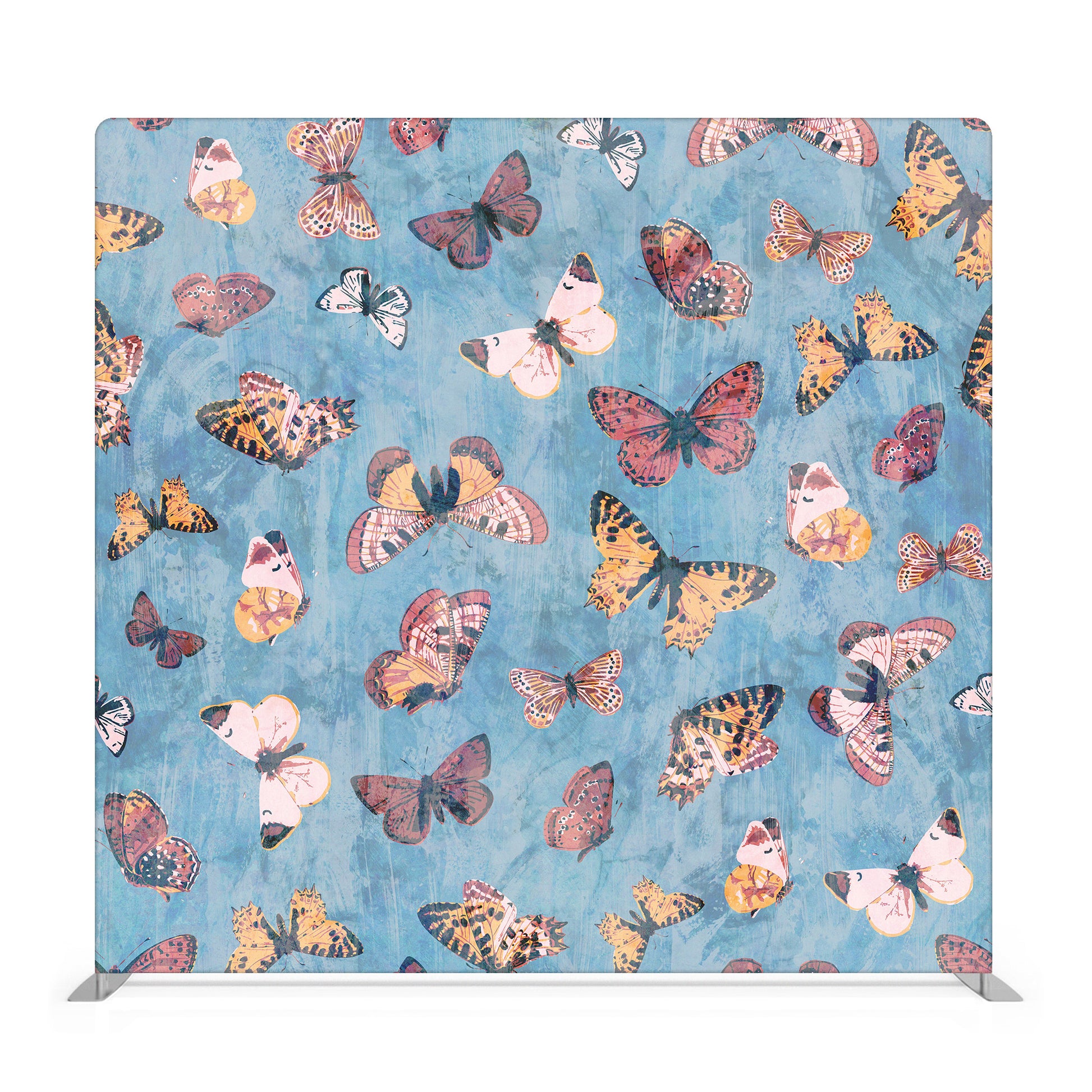 Summer Butterflies Fabric Backdrop